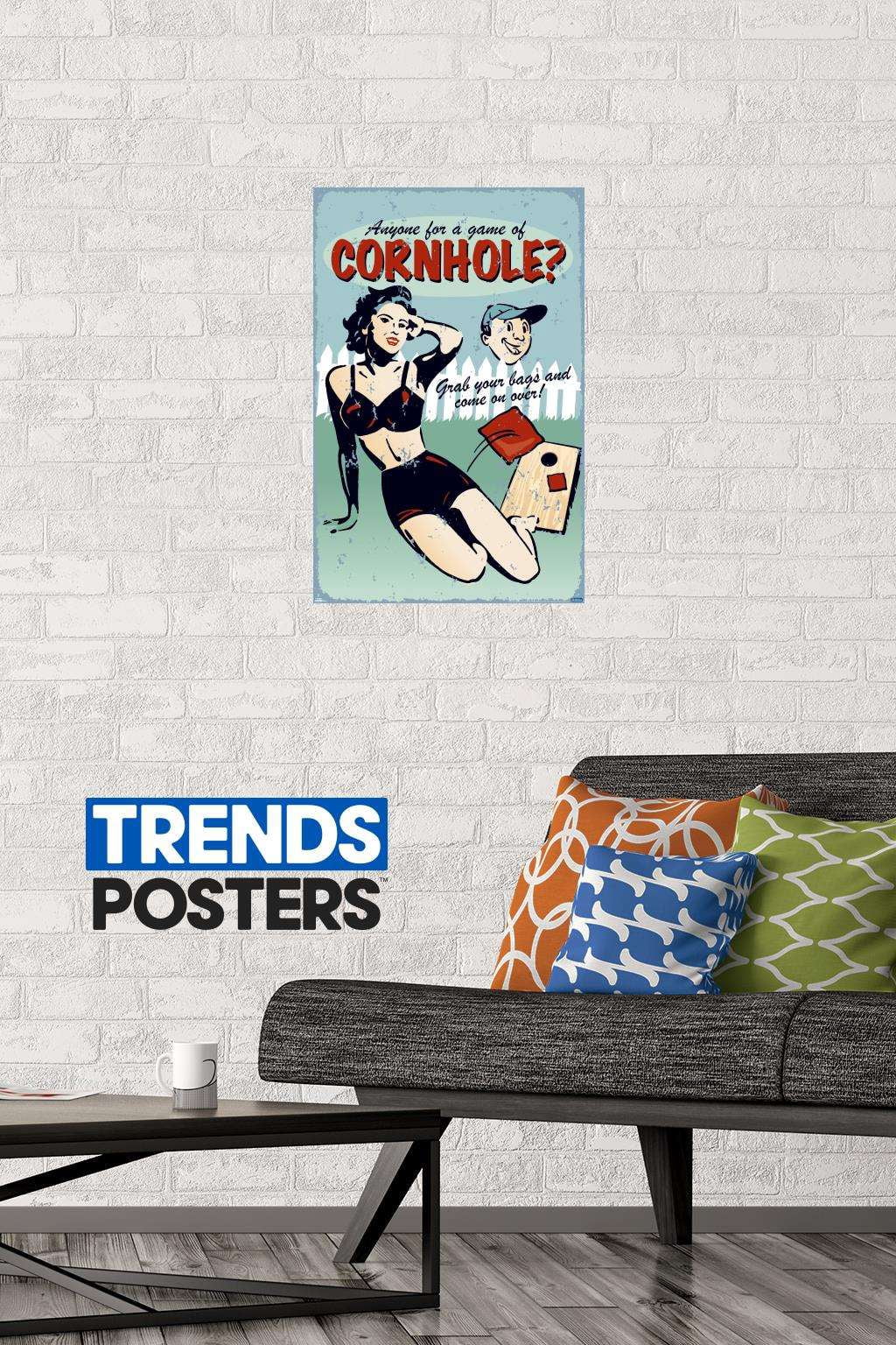 Anyone for Cornhole Wall Poster, 14.725" x 22.375"