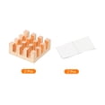 thumbnail image 3 of Uxcell Copper Heatsink 15x15x6mm with Self Adhesive for IC Chipset Cooler 5pcs, 3 of 6