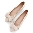 thumbnail image 1 of Zapatillas de ballet TN TANGNEST a la moda para mujer con lazo, color albaricoque, 1 of 7
