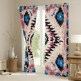 thumbnail image 3 of Castle Fairy Bohemian Aztec Black Out Curtains,Southwestern Theme Curtains Pack of 2 (42x63 Each),Tribal Style Bedroom Curtains,Lightweight Room Decor, 3 of 6