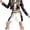 Black-Uniform Suit, variant on G'irl's Pop Star Stage Performance Outfit with Top and Pants, Popular Singer Idol Group Halloween Cosplay Costume