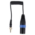 thumbnail image 1 of Cable de salida de micrófono con bloqueo de 3,5 mm a 3,5 mm a XLR macho para receptores inalámbricos, 1 of 8