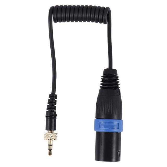 Cable de salida de micrófono con bloqueo de 3,5 mm a 3,5 mm a XLR macho para receptores inalámbricos