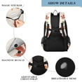 thumbnail image 4 of FORMRS Unisex School Backpack 17" Student Travel Bag with Laptop Compartment, Brown Autumn Leaves, 4 of 7