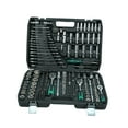 thumbnail image 3 of Almencla 216 Pieces Sockets Ratchet Wrench Set Screwdriver Drive Sockets and Bit Set Sturdy Automotive Tools Kit for Auto Repairing with Green handle, 3 of 8