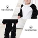 thumbnail image 4 of 1 adorable mono de invierno de una pieza con forma de panda para bebé de franela, 4 of 6