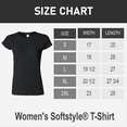 thumbnail image 2 of Gildan Softstyle Taped Neck T-Shirt for Women, Short Sleeve Semi-Fitted Tee, Black, S, 2 of 6