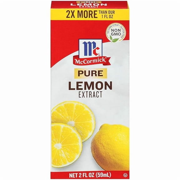 Pack of 1 Pure Lemon Extract, 2 fl oz