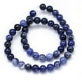 thumbnail image 3 of 1Strand Round Natural Sodalite Beads Strands 8mm Hole: 1mm 49pcs/strand 15.3 inch, 3 of 3