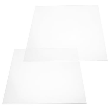 ITSELFER 2pcs Clear Acrylic Sheets DIY Acrylic Sheet Panels Transparent Acrylic Board for Display Box