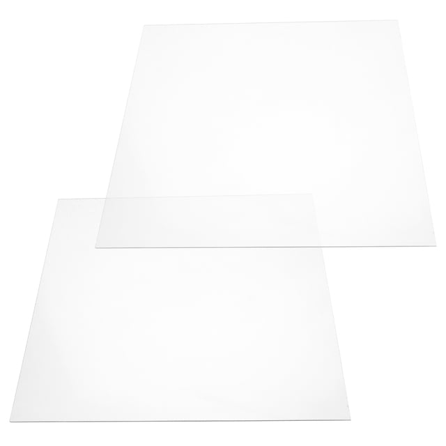 Hojas acrílicas transparentes, paneles de láminas acrílicas DIY, tablero acrílico transparente para caja de presentación, 2 uds.