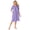 Soft Lavender Floral, variant on Women's Plus Size Graphic Sleepshirt