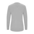 thumbnail image 5 of Qulqfy Petite Sweaters for Women Tunic Gray V Neck Long Sleeve Fall Sweaters Women's Casual Tops L, 5 of 7