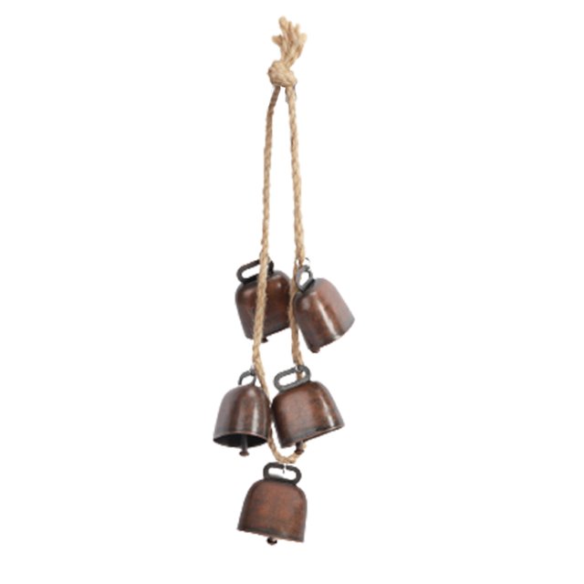 CSChome Cow Bell Handmade Cow Bell Ornament Shabby Country Style Metal Bell for Decoration