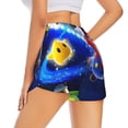 thumbnail image 2 of Saiise Mario Print Women's Shorts Hiking Athletic Shorts Yoga Lounge Active Workout Running Shorts Casual with Pockets 2.5", 2 of 7