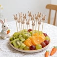 thumbnail image 6 of 100pcs Bunny Cocktail Picks for Cake and Fruit Decoration Cute Toothpicks for Spring Parties Multi-functional Food Sticks for Appetizers and Desserts, 6 of 6