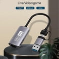 thumbnail image 2 of 2-In-1 HDMI-compatible to Type-C/USB3.0 Audio Video Capture Card 4K 60FPS Game Capture Card, 2 of 5