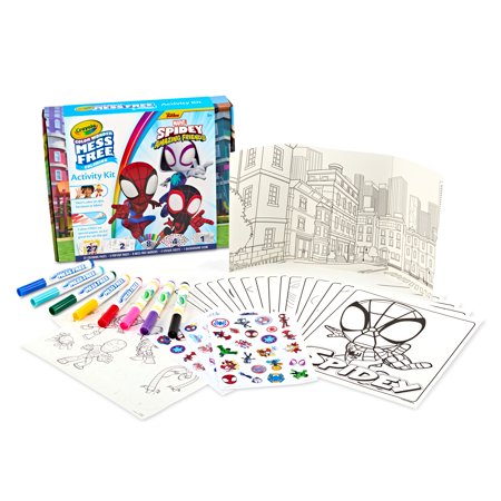 Crayola Color Wonder Spidey and His Amazing Friends, Mess Free Spidey Coloring Set, Spiderman Gifts for Kids & Toddlers