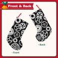 thumbnail image 2 of Bingfone Metallic Gears Print Personalized Christmas Stocking - Snowman Design Large 18 inch,Family Holiday Season Decor, 2 of 8
