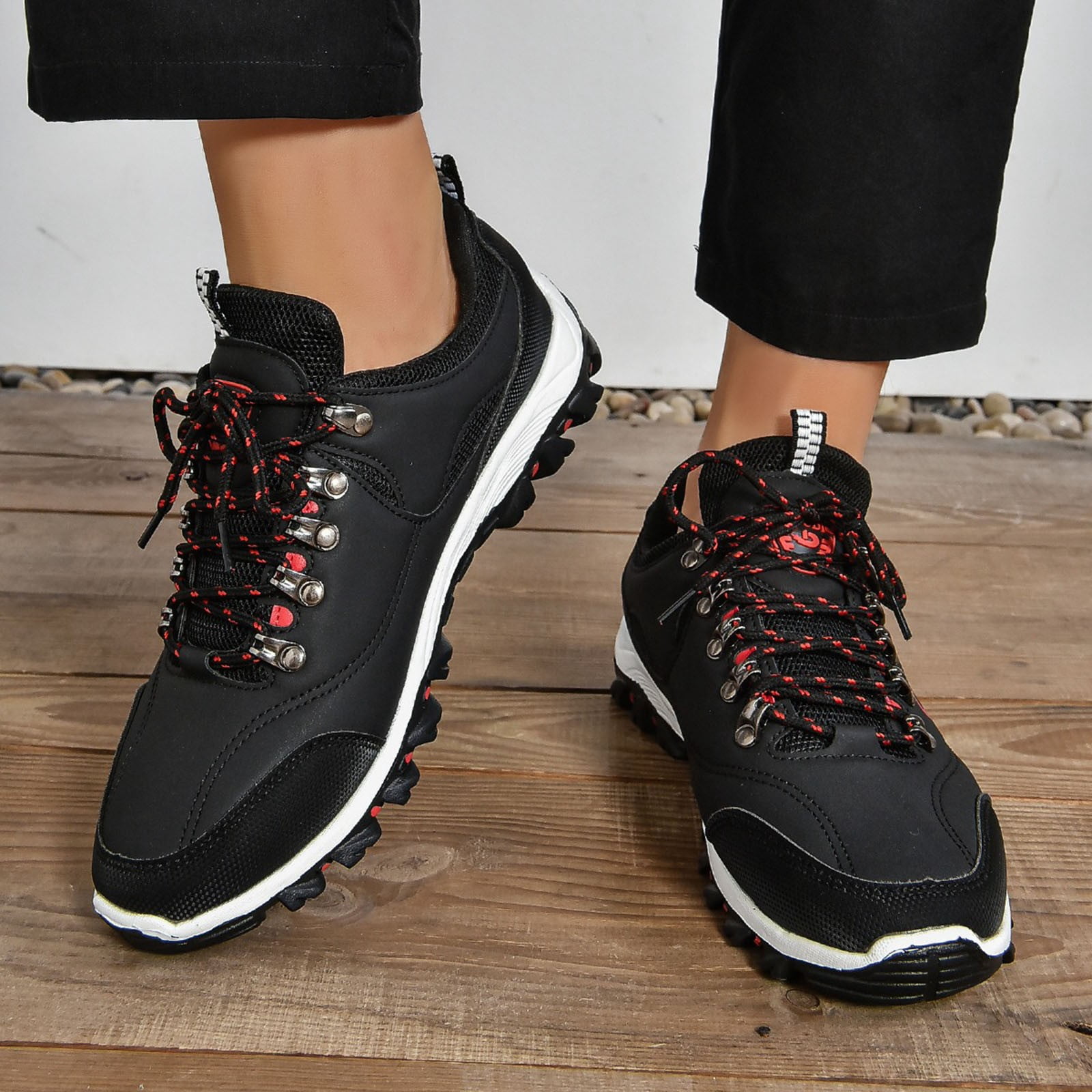 FhgihG Women's Waterproof Hiking Shoes Outdoor Climbing Sneakers Non-Slip Trekking Running