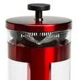 thumbnail image 5 of Primula Melrose Heat Resistant Borosilicate Glass Coffee Press, 8 Cup, Red, 5 of 7