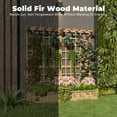 thumbnail image 5 of 2-Tier Wood Planter Box w/Trellis & Roof - 1.4ft Deep Raised Garden Bed for Climbing Plants, Veggies & Flowers - Outdoor Use w/8 Drainage Holes, 5 of 8