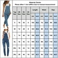 thumbnail image 6 of PALACLOTH Women's Lightweight Soft Overall Casual Denim Jumpsuits Harem Trousers, 6 of 6