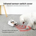 thumbnail image 2 of Automatic Pet Feeder Cat Bowl Auto Cover Water Dish Cover Waterer Sensor Splash-proof Intelligent Moisture-Proof Dispenser with Lid Use, 2 of 9