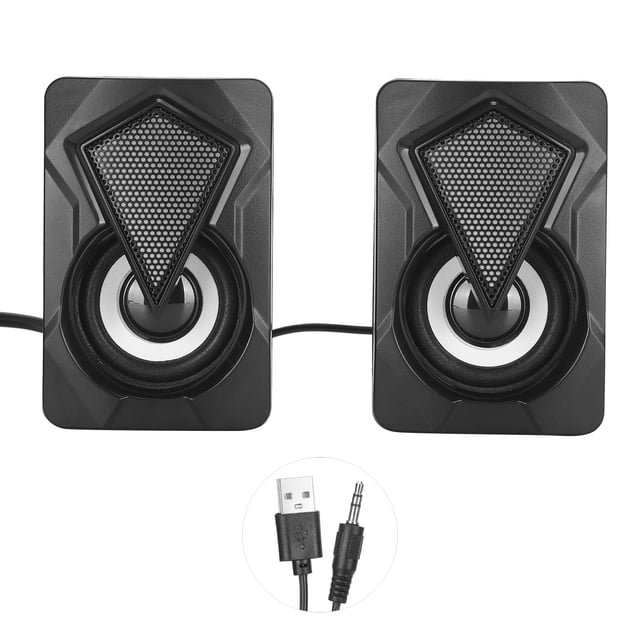 Haut-parleur Filaire USB, Réglage Pratique Haut-Parleur pour Téléphone Mobile pour Ordinateur Portable pour PC