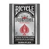 Bicycle Prestige Plastic Premium Playing Cards, Standard Index, 1 Deck (Red or Blue - Color May Vary)