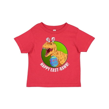 

Inktastic Happy East Rawr with Tyrannosaurus in Bunny Ears Gift Toddler Boy or Toddler Girl T-Shirt
