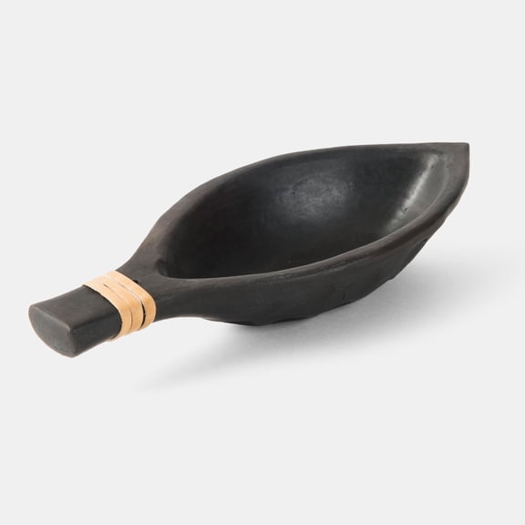 Mela Artisans Longpi Black Clay Nut Bowl