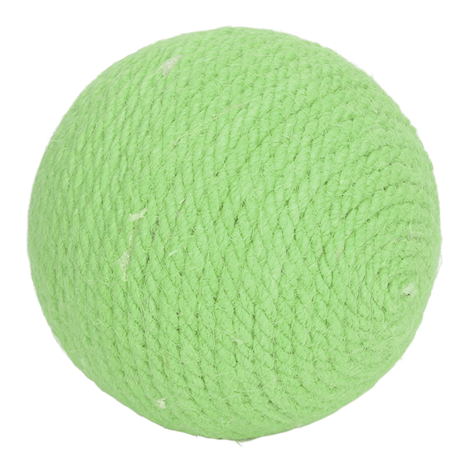 Balle en Sisal pour Chat, Résistante aux Rayures, Griffes, Pierres à Griffer pour Jouer, Blanc, Vert, Jaune