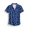 thumbnail image 5 of SCALES Wild Flowers Womens Short Sleeve Polo Marine, Large, 5 of 7