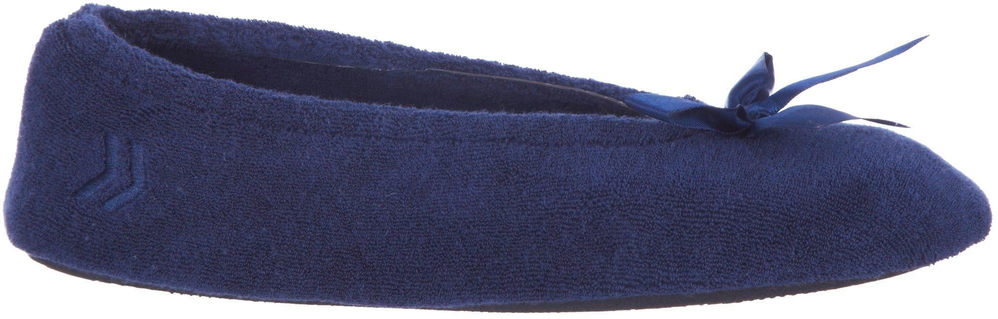 isotoner terry ballerina slippers