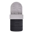thumbnail image 3 of Saco para cochecito de bebé, funda para pies, cojín, manta suave, sacos de dormir cálidos, saco de invierno para casi cochecito , Gris normal, 3 of 9
