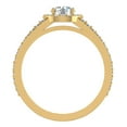 thumbnail image 5 of Engagement Rings for Women Round Diamond Split Shank Style 1.40 CT 14K Gold (G,SI), 5 of 6