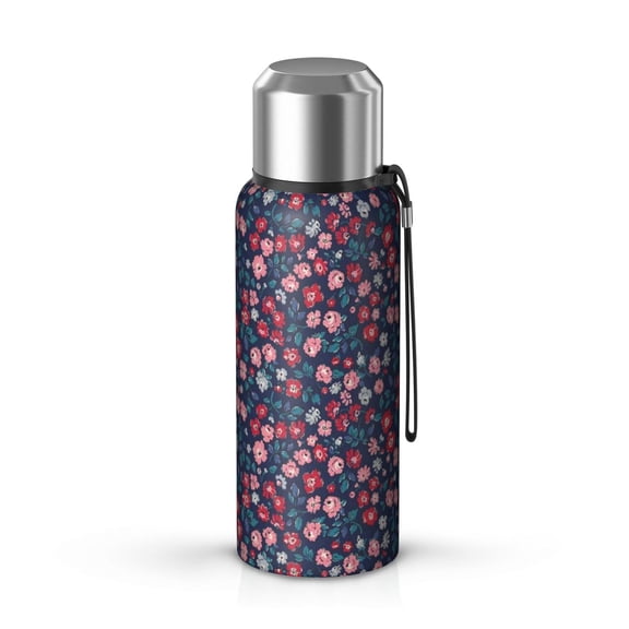 20 Oz Pioneer Flower Coffee Tumbler Double Wall Insulated Stainless Steel Water Bottle | Metal Reusable Thermoses Flask with Cup Cap | Leak & Sweat Proof with Anti-Dust Lid