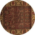thumbnail image 1 of Ahgly Company Indoor Round Persian Brown Traditional Area Rugs, 8' Round, 1 of 4