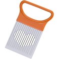thumbnail image 1 of 1 Pack Kitchen Gadget Slice Tomato Onion Vegetable Safety Fork Tender Meat Needle Vegetable Cutting Tool Creative Kitchen Utensils (Orange), 1 of 8
