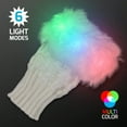 thumbnail image 4 of FlashingBlinkyLights LED Fuzzy Fingerless Glow Gloves, 4 of 6