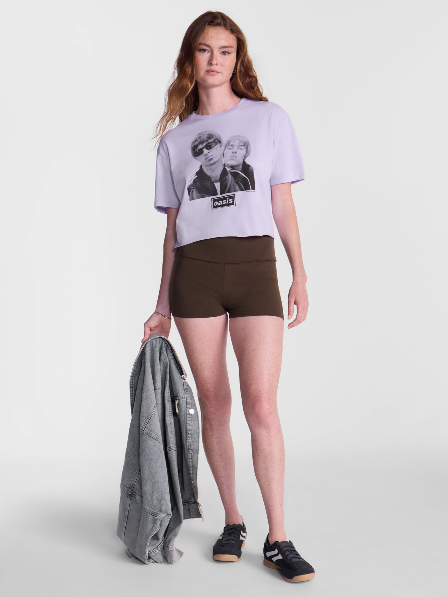 No Boundaries Foldover Shorts, 2'' Inseam, Women's XXS-XXL