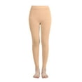 thumbnail image 2 of EMEM Apparel Girls' Kids Childerns Solid Colored Dance Ballet Custume Microfiber Opaque Footless Tights Leggings Stocking Nude 4-6, 2 of 5