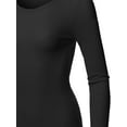 thumbnail image 3 of FashionOutfit Women's Casual Solid Basic Crew Neck Long Sleeves Thermal Top, 3 of 3