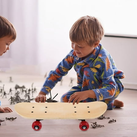 HEMOTON  Blank Skateboard for Painting Kids Unfinished Plain Decks Child