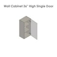 thumbnail image 5 of 9" x 36" Wall Cabinet-Single Door-with Grey Gloss door, 5 of 5