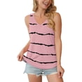 thumbnail image 3 of Airmenty Women's Summer Sleeveless V-Neck T-Shirt Casual Tank Tops Basic Blouse Shirts, 3 of 5