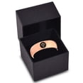 thumbnail image 3 of Tungsten Christian Catholic Cross Heart Shaped Band Ring 7mm Men Women Comfort Fit 18k Rose Gold Dome Polished, 3 of 4
