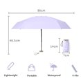 thumbnail image 4 of Travel Mini Umbrella-Small Compact UV Umbrella Protection Sun-Lightweight Tiny Pocket Umbrella, 4 of 5