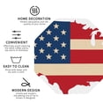 thumbnail image 3 of Fuzoiu American Flag Map Print Leather Coasters Set,Drink Coasters Set of 4,for Tabletop Protection, Durable PVC Coasters,Home Décor and Housewarming Gift-Octagon, 3 of 6